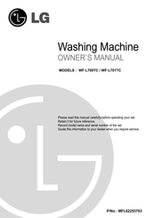 LG WF-L701TC Owner's Manual