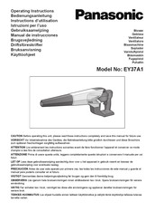 Panasonic EY37A1B57 Operating Instructions Manual