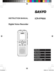 Sanyo ICR-FP500 Instruction Manual