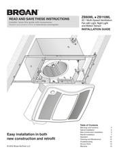 Broan ZB80ML Installation Manual