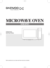 Daewoo KOM-9P2C Operating Instructions Manual