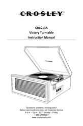Crosley Victory CR6013A Instruction Manual