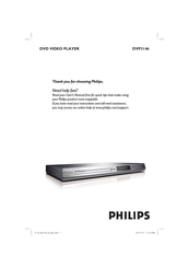 Philips DVP3146X Manual