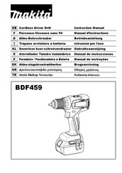 Makita BDF459Z Instruction Manual