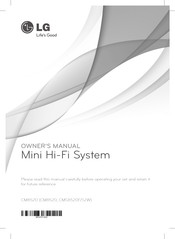 LG CMS8520W Owner's Manual
