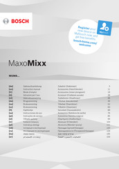 Bosch MaxoMixx MSM89160 Instruction Manual