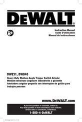 DeWalt DW840K Instruction Manual