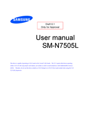 Samsung SM-N7505L User Manual