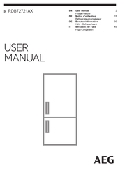 AEG RDB72721AX User Manual