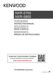 Kenwood NXR-5800 Instruction Manual