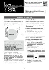 Icom A25C 56 USA Navigation Manual