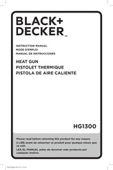 Black & Decker HG1300 Instruction Manual