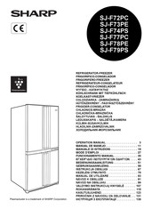 Sharp SJ-F74PS-SL Operation Manual