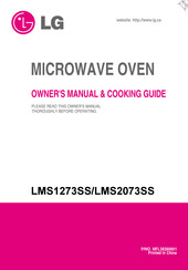 LG MS1247FRCL Owner's Manual & Cooking Manual