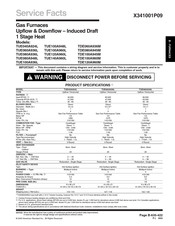 American Standard TDE080A945M Service Manual