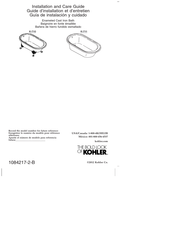 Kohler K-710-W-0 Installation And Care Manual