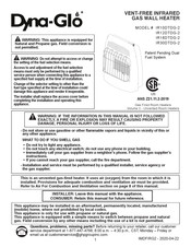 Dyna-Glo IR12DTDG-2 Installation & Operating Instructions Manual
