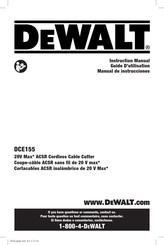 Dewalt DCE155 Instruction Manual