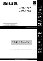 Aiwa NSX-S778 Service Manual