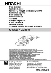 Hitachi Koki G 23SWU Handling Instructions Manual