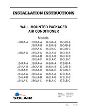Bard J48AA-B18 Installation Instructions Manual