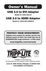 Tripp Lite 8TLU344001HDMIR Owner's Manual