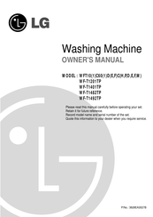 LG WF-T1201TP Owner's Manual