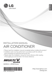 LG multi V ARWB Series Installation Manual