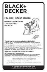 Black & Decker BDCMS20 Instruction Manual