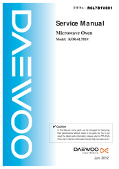 Daewoo KOR-6L7B1V Service Manual