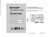 Sharp CD-MPX110E Operation Manual