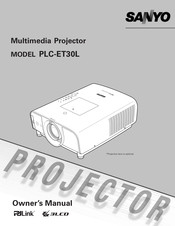 Sanyo PLC-ET40L Owner's Manual