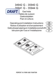 AEG 34942G-D Operating And Installation Instructions
