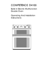 AEG COMPETENCE  D4100 Operating And Installation Instructions