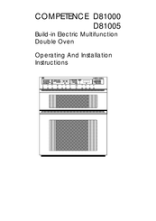 AEG COMPETENCE D81000 Operating And Installation Instructions