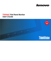 Lenovo ThinkVision T2054pC User Manual