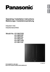 Panasonic KY-B627SL Operating & Installation Instructions Manual