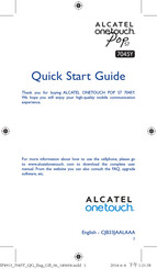Alcatel ONETOUCH POP S7 Quick Start Manual