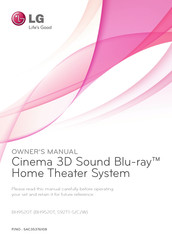 LG BH9520T-MM Owner's Manual