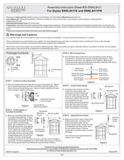 Quoizel SNNL8411K Assembly Instruction Sheet