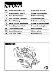 Makita DHS630ZJ Instruction Manual