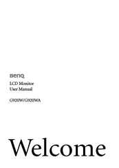 BenQ G920WA User Manual