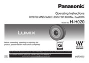 Panasonic Lumix H-H020 Operating Instructions Manual