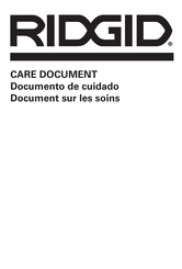 RIDGID WD1451 Care Document