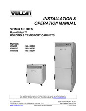 Vulcan-Hart VHMD5 Installation & Operation Manual