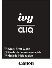 Canon ivy CLIQ Quick Start Manual