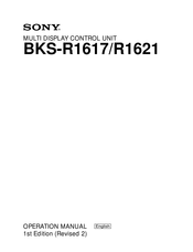 Sony BKS-R1621 Operation Manual