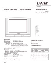Sanyo TS4421S Service Manual