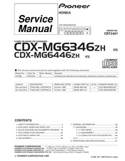 Pioneer CDX-MG6446ZH/ES Service Manual