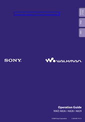 Sony WALKMAN NWZ-A820 Operation Manual